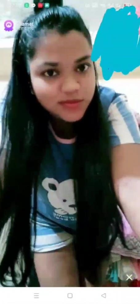 Shopner Pori from Bangladesh Showing Boobs, Pussy & Asshole and Masturbating with Dildo on Chamet Live with FACE